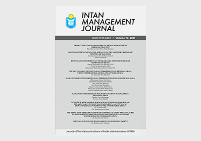 INTAN Management Journal <br>Vol. 17, 2021</br>