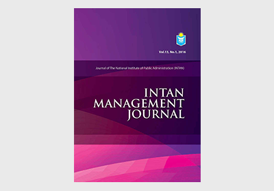 INTAN Management Journal<br>Vol.13, No.1, 2016</br>