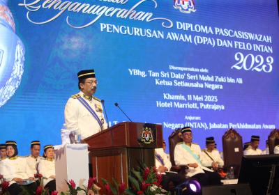 Istiadat Penganugerahan Diploma Pascasiswazah Pengurusan Awam (DPA) dan Felo INTAN 2023